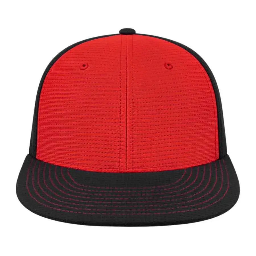 Cap America i8508 Flexfit Aerated Performance Cap - Red Black