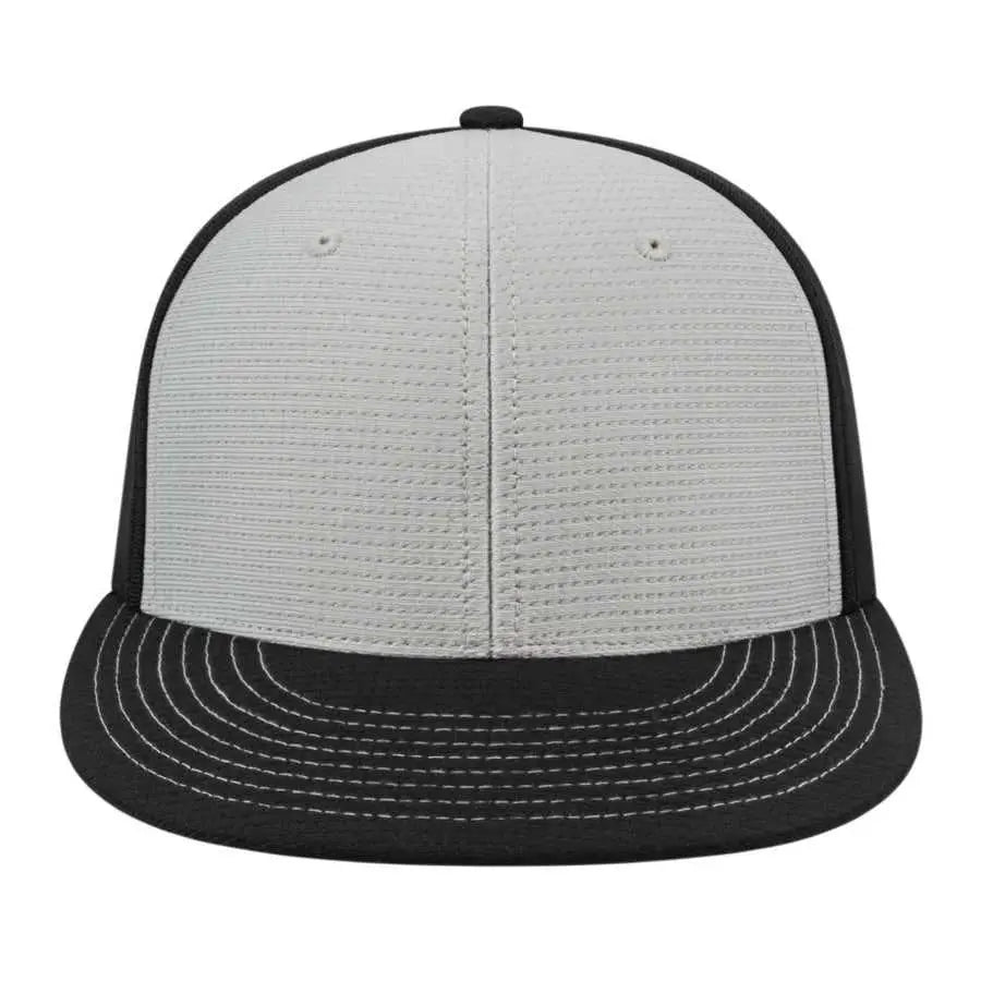 Cap America i8508 Flexfit Aerated Performance Cap - Silver Black