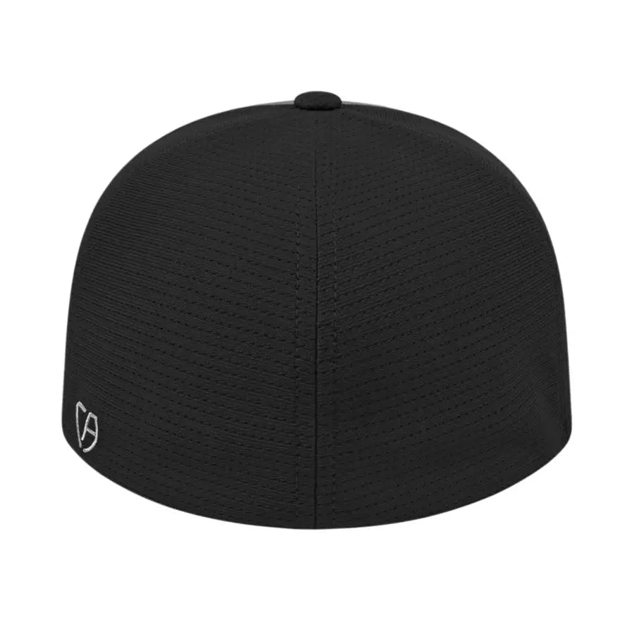 Cap America i8508 Flexfit Aerated Performance Cap - White Black