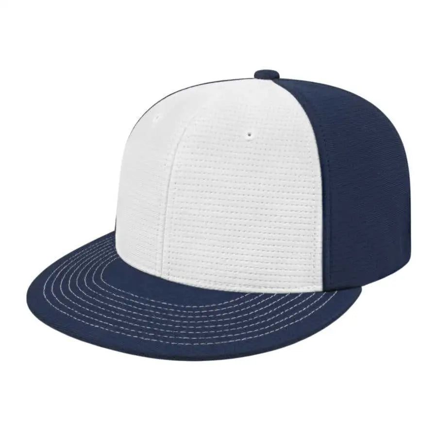 Cap America i8508 Flexfit Aerated Performance Cap - White Navy