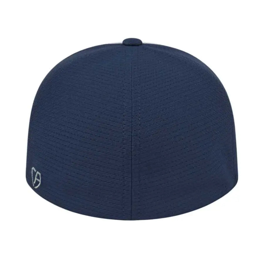 Cap America i8508 Flexfit Aerated Performance Cap - White Navy