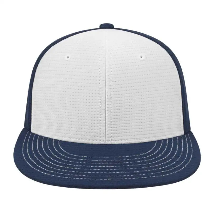 Cap America i8508 Flexfit Aerated Performance Cap - White Navy
