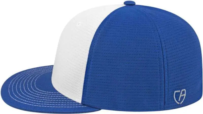 Cap America i8508 Flexfit Aerated Performance Cap - White Royal