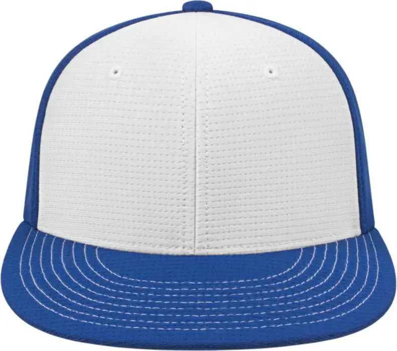 Cap America i8508 Flexfit Aerated Performance Cap - White Royal