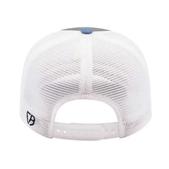 Cap America i8509 Flexfit 110 Melange Trucker Mesh Back Cap Silver Allure White Light Gray White / One Size Fits Most