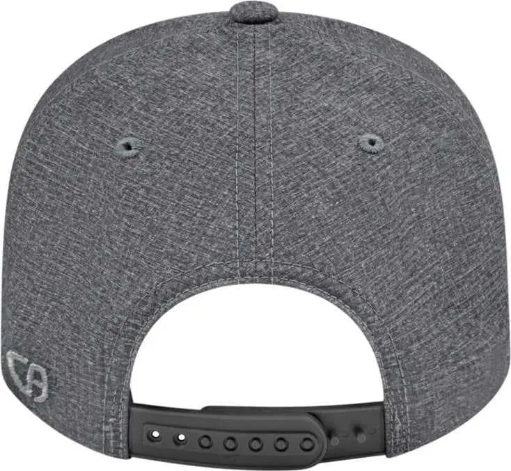 Cap America i8510 Flexfit 110 Melange Snap Back Cap - Charcoal - Charcoal / One Size Fits Most