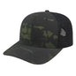 Cap America i8513 Flexfit 110 MultiCam Trucker Mesh Back Cap - MultiCam Black Black - MultiCam Black / One Size Fits
