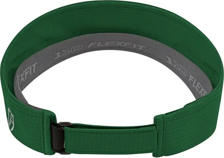 Cap America i8520 Flexfit 110 Aerated Performance Visor - Dark Green - Forest Green / One Size Fits Most
