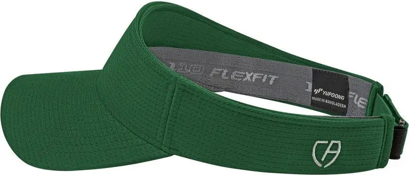 Cap America i8520 Flexfit 110 Aerated Performance Visor - Dark Green - Forest Green / One Size Fits Most
