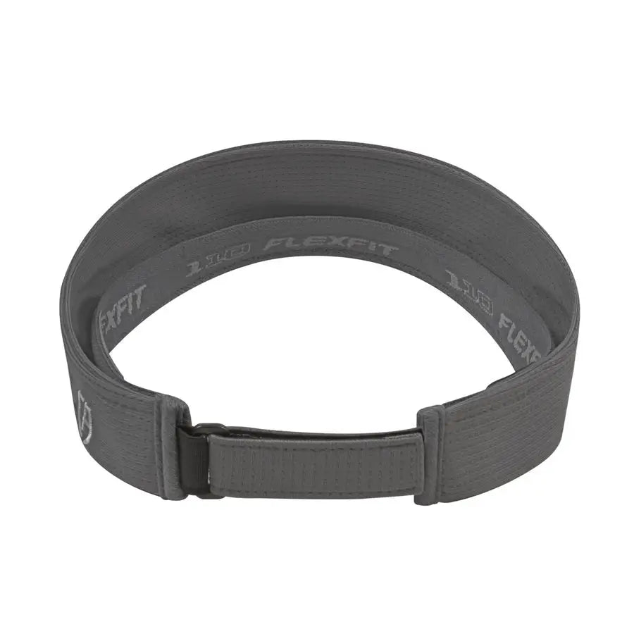 Cap America i8520 Flexfit 110 Aerated Performance Visor - Graphite - Dark Gray / One Size Fits Most