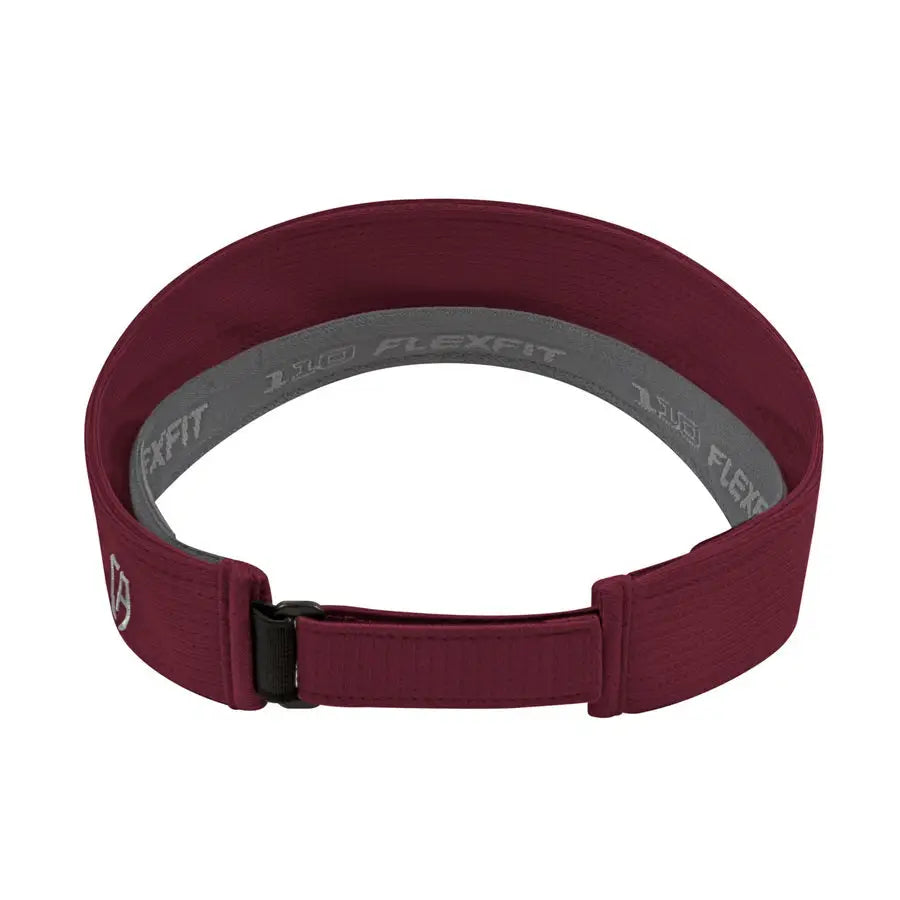 Cap America i8520 Flexfit 110 Aerated Performance Visor - Maroon - Maroon / One Size Fits Most
