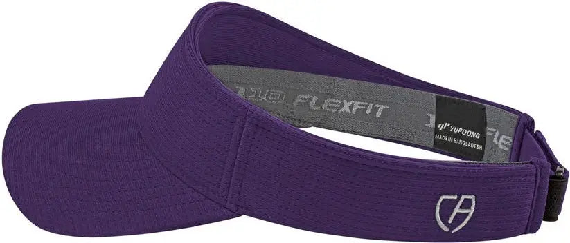 Cap America i8520 Flexfit 110 Aerated Performance Visor - Purple - Purple / One Size Fits Most