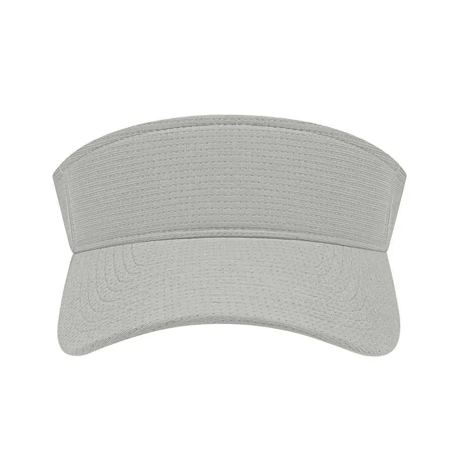 Cap America i8520 Flexfit 110 Aerated Performance Visor - Silver - Ivory / One Size Fits Most