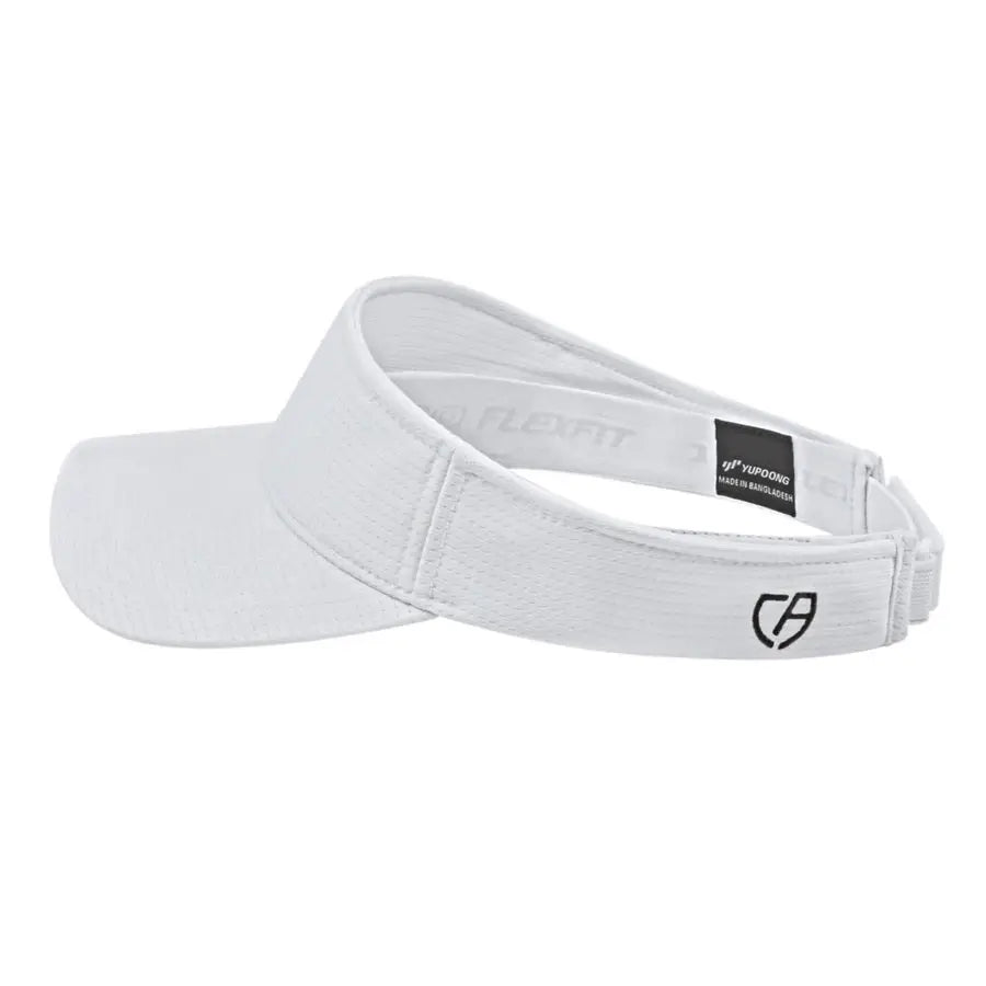 Cap America i8520 Flexfit 110 Aerated Performance Visor - White - White / One Size Fits Most