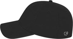 Cap America i8522 Premium Athletic Cap - Black - Black / One Size Fits Most