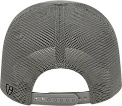 Cap America i8525 Flexfit 110 Ribbed TriBlend Trucker Mesh Back Cap - Heather Gray Gray - Heather Gray/Gray / OSFM