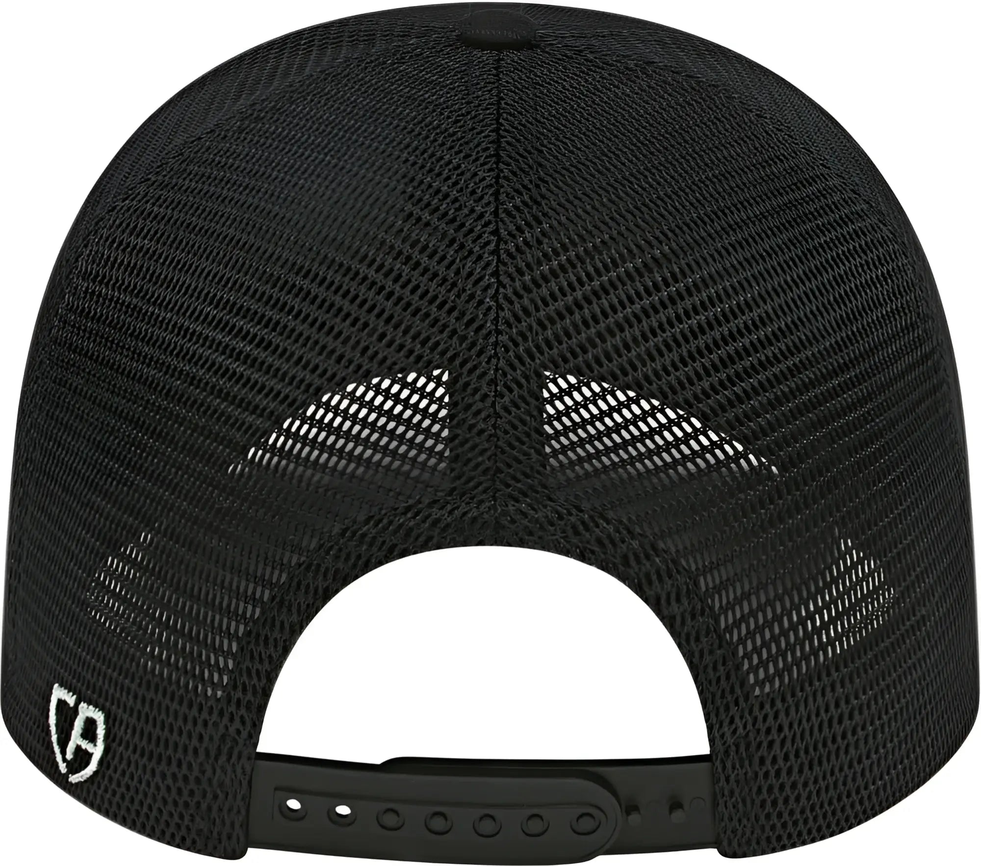 Cap America i8525 Flexfit 110 Ribbed TriBlend Trucker Mesh Back Cap - Black - Black / OSFM