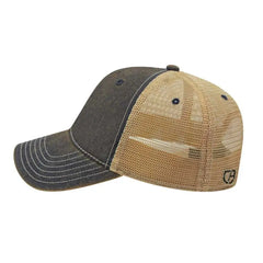 Cap America i8527 Premium Vintage Washed Mesh Back Cap - Navy Khaki - Navy Khaki / One Size Fits Most