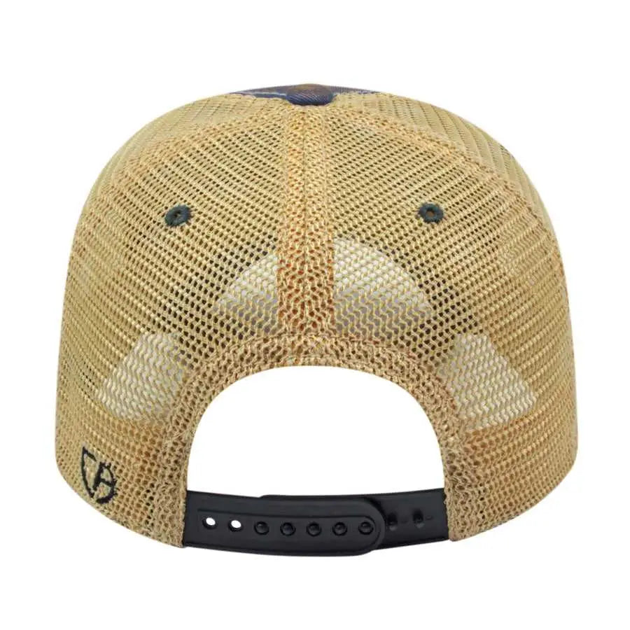 Cap America i8527 Premium Vintage Washed Mesh Back Cap - Royal Khaki - Royal Khaki / One Size Fits Most