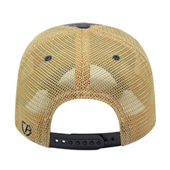 Cap America i8527 Premium Vintage Washed Mesh Back Cap Royal Khaki Royal Khaki / One Size Fits Most
