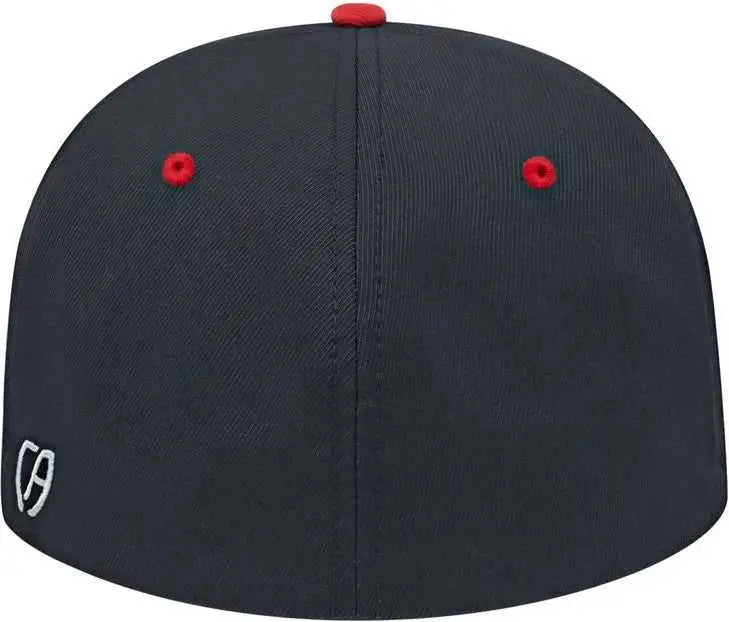 Cap America i8530 Flexfit Full Fabric Performance Cap - Black Red