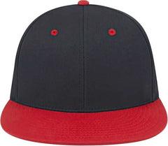 Cap America i8530 Flexfit Full Fabric Performance Cap - Black Red