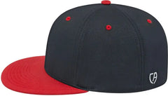 Cap America i8530 Flexfit Full Fabric Performance Cap - Black Red