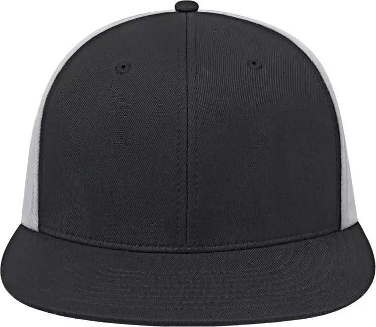 Cap America i8530 Flexfit Full Fabric Performance Cap - Black Black Silver
