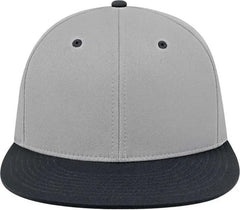 Cap America i8530 Flexfit Full Fabric Performance Cap Silver Black