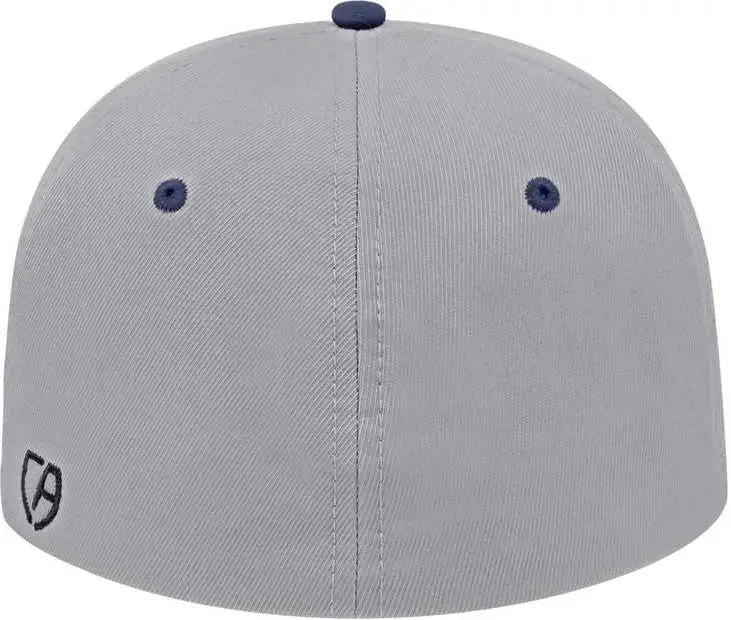 Cap America i8530 Flexfit Full Fabric Performance Cap - Silver Navy