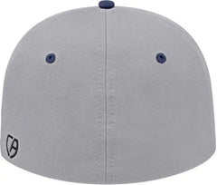 Cap America i8530 Flexfit Full Fabric Performance Cap Silver Navy