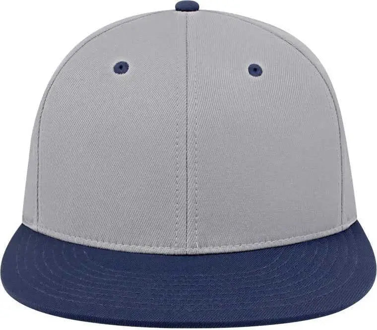 Cap America i8530 Flexfit Full Fabric Performance Cap - Silver Navy