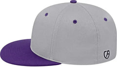 Cap America i8530 Flexfit Full Fabric Performance Cap Silver Purple