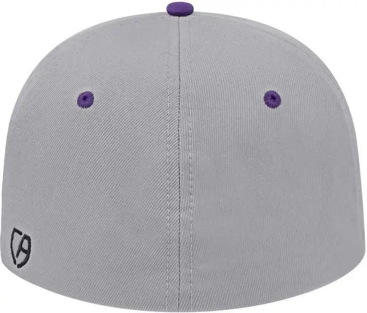 Cap America i8530 Flexfit Full Fabric Performance Cap - Silver Purple
