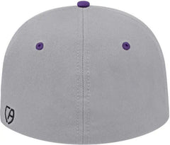 Cap America i8530 Flexfit Full Fabric Performance Cap Silver Purple