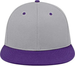 Cap America i8530 Flexfit Full Fabric Performance Cap Silver Purple