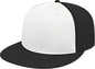 Cap America i8530 Flexfit Full Fabric Performance Cap White Black Black White Black Black / XS