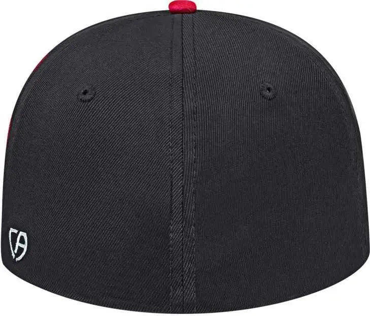 Cap America i8530 Flexfit Full Fabric Performance Cap - White Red Black