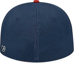 Cap America i8530 Flexfit Full Fabric Performance Cap White Red Navy