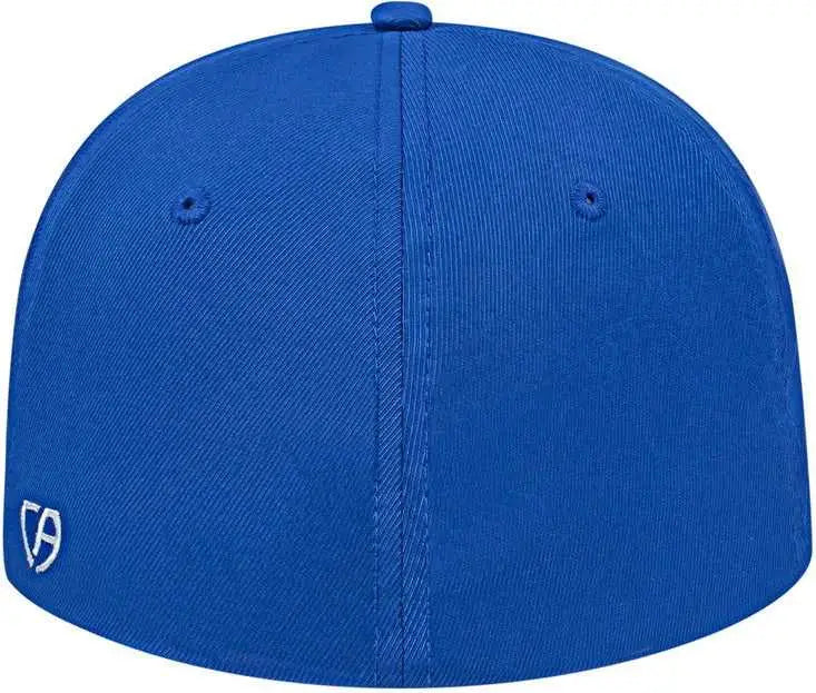 Cap America i8530 Flexfit Full Fabric Performance Cap - White Royal Royal