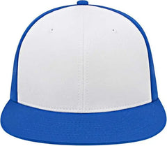 Cap America i8530 Flexfit Full Fabric Performance Cap White Royal Royal
