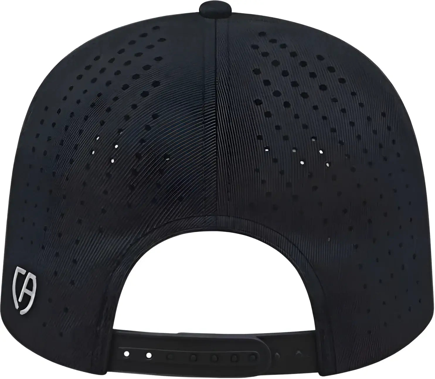 Cap America i8533 Flexfit 110 Perforated Performance Snap Back Cap - Black - Black / One Size Fits Most