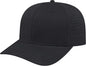 Cap America i8533 Flexfit 110 Perforated Performance Snap Back Cap Black Black / One Size Fits Most