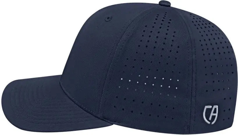 Cap America i8533 Flexfit 110 Perforated Performance Snap Back Cap - Navy - Navy / One Size Fits Most