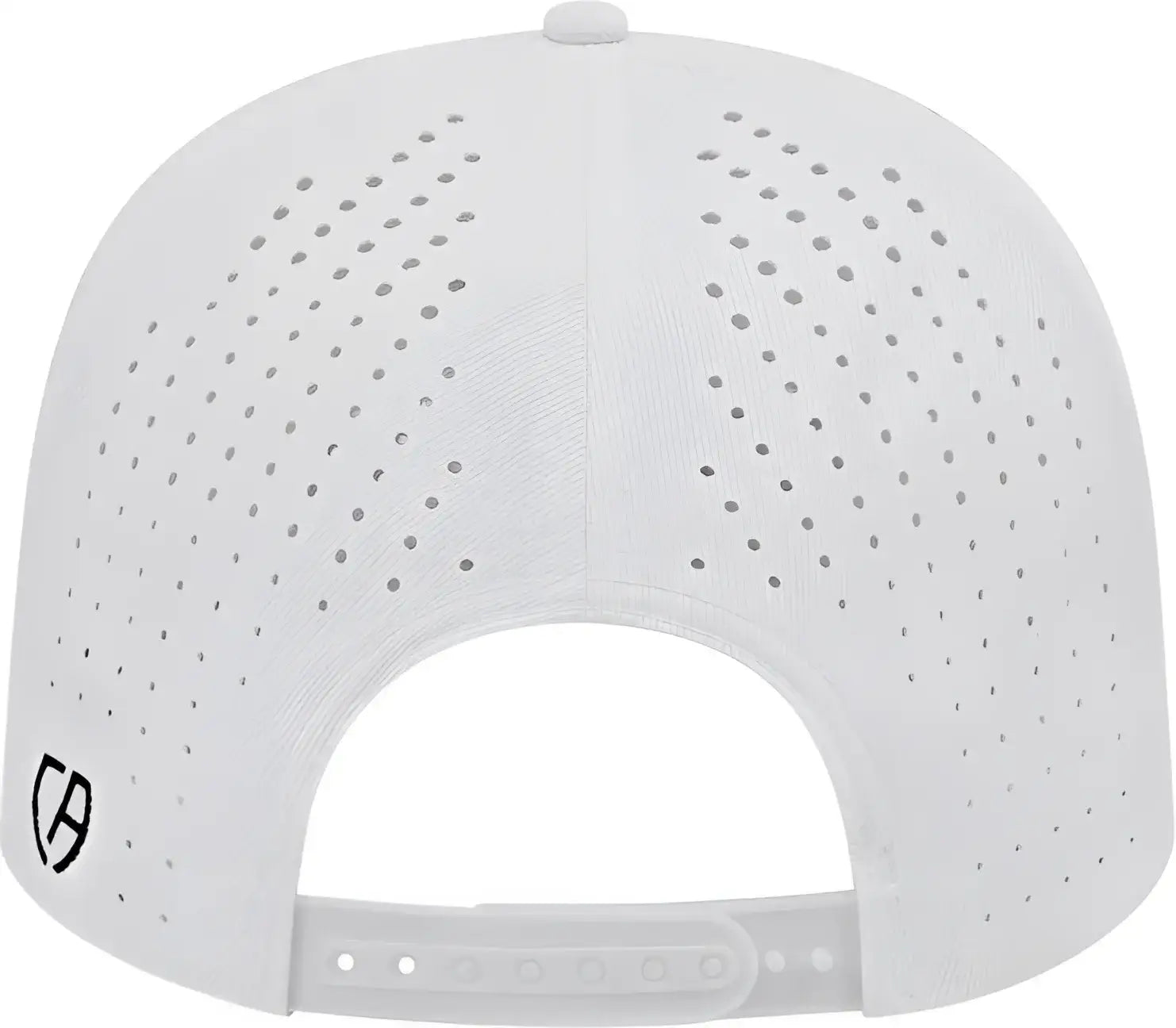 Cap America i8533 Flexfit 110 Perforated Performance Snap Back Cap - White - White / One Size Fits Most