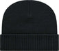 Cap America ik22 Knit Cap with Ribbed Cuff Beanie Black Black / One Size Fits Most