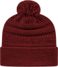 Cap America IK55 Cable Knit Beanie Maroon Maroon / One Size Fits Most