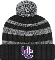 Cap America iK57 Heavy Ribbed Knit Cap with Cuff Beanie Black White Black White / One Size Fits Most