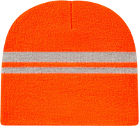 Cap America IK58 Reflective Beanie Safety Orange Safety Orange / One Size Fits Most