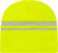 Cap America IK58 Reflective Beanie Safety Yellow Safety Yellow / One Size Fits Most
